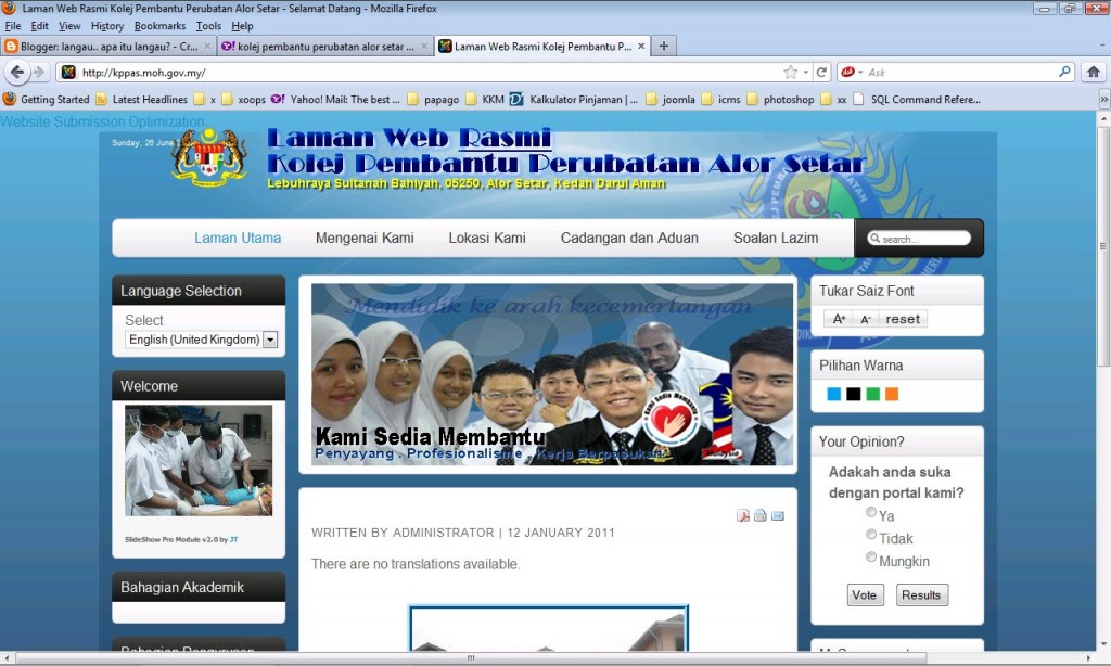 laman web